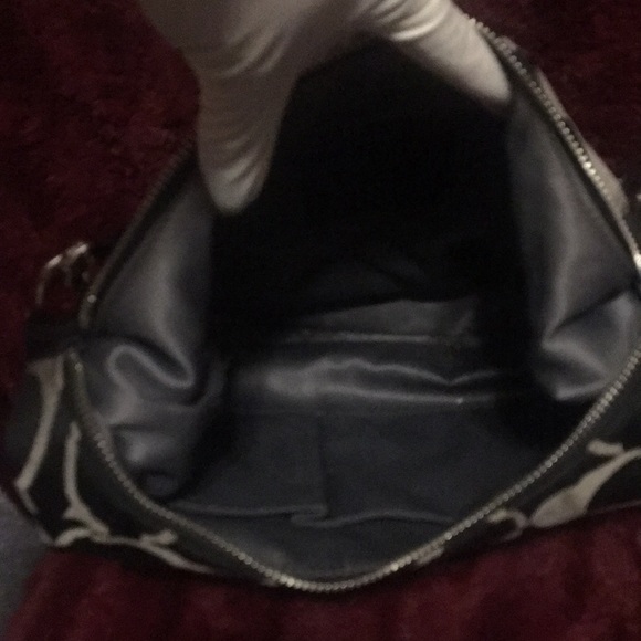 Gray and Black Coach hobo bag - Picture 7 of 11
